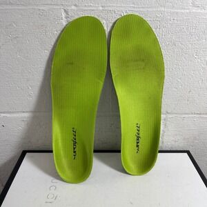 Superfeet Green Heritage High Arch Support Insoles Orthotic Men Sz 11 3/8 INCHES
